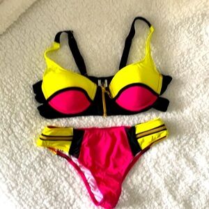 Bright swimsuit
